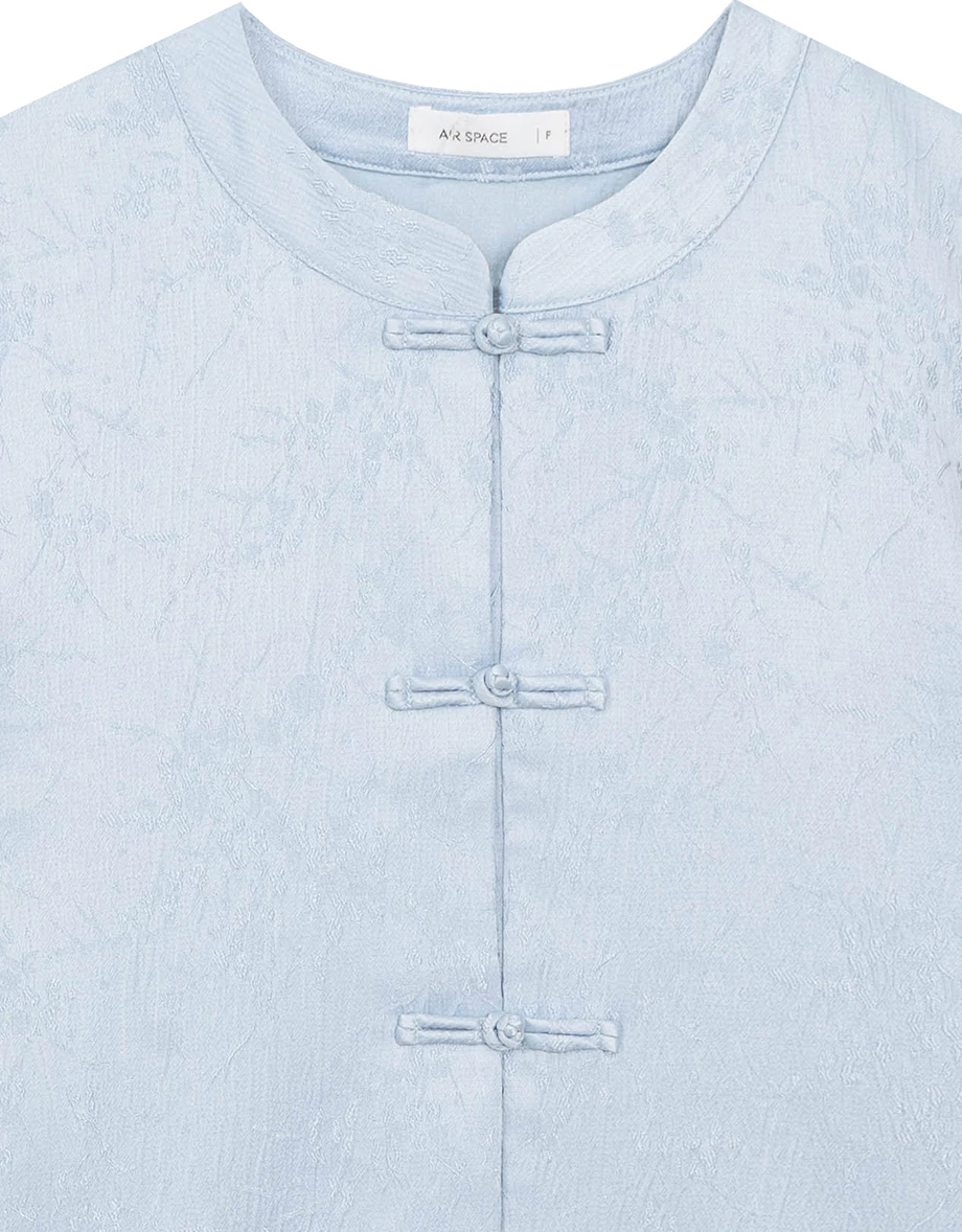 【Michie 聯名】緹花緞面 新中式男裝 唐裝上衣 旗袍風 M09