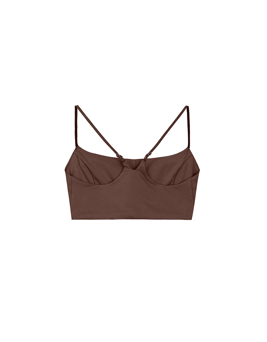 【Michie Design】Top Cami Crop Bertali Halus Berpadding Potongan Fit M06 【Michie Design】Top Cami Crop Bertali Halus Berpadding Potongan Fit M06
