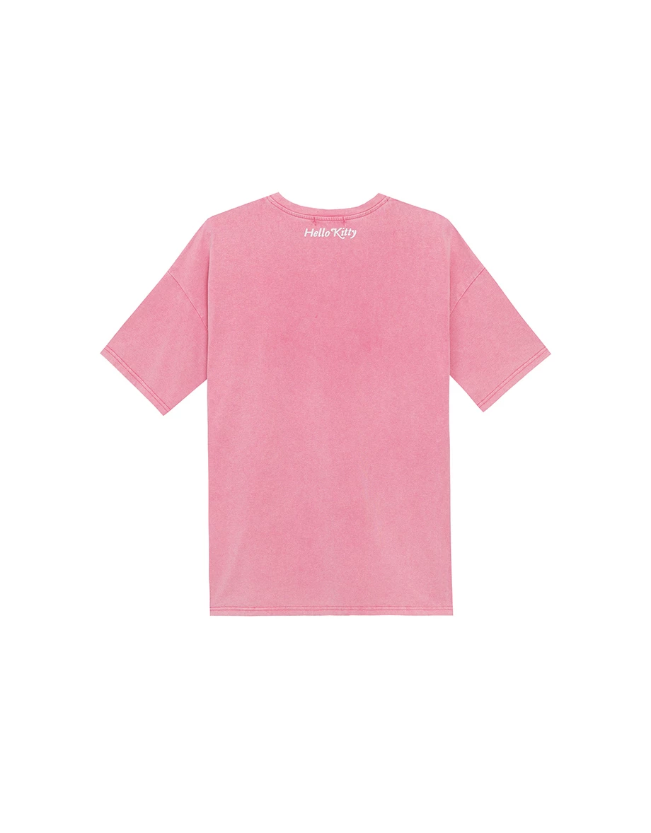 【SANRIO Collab】Hello Kitty Oversized Crew Neck Short Sleeve Graphic Tee