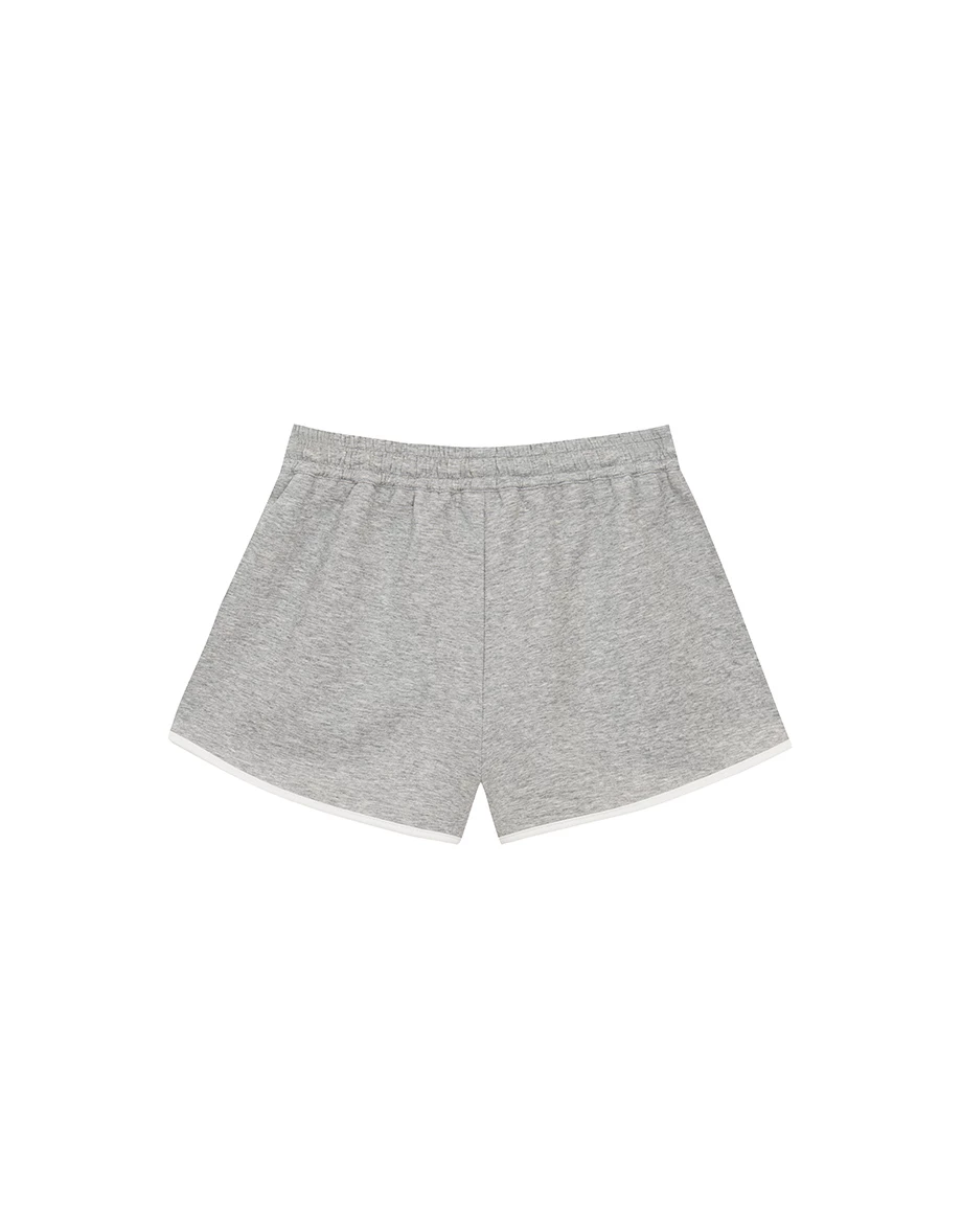 【Michie Design】Sportive Style Casual SHORTS With Color Contrast And Elastic Waistline M10