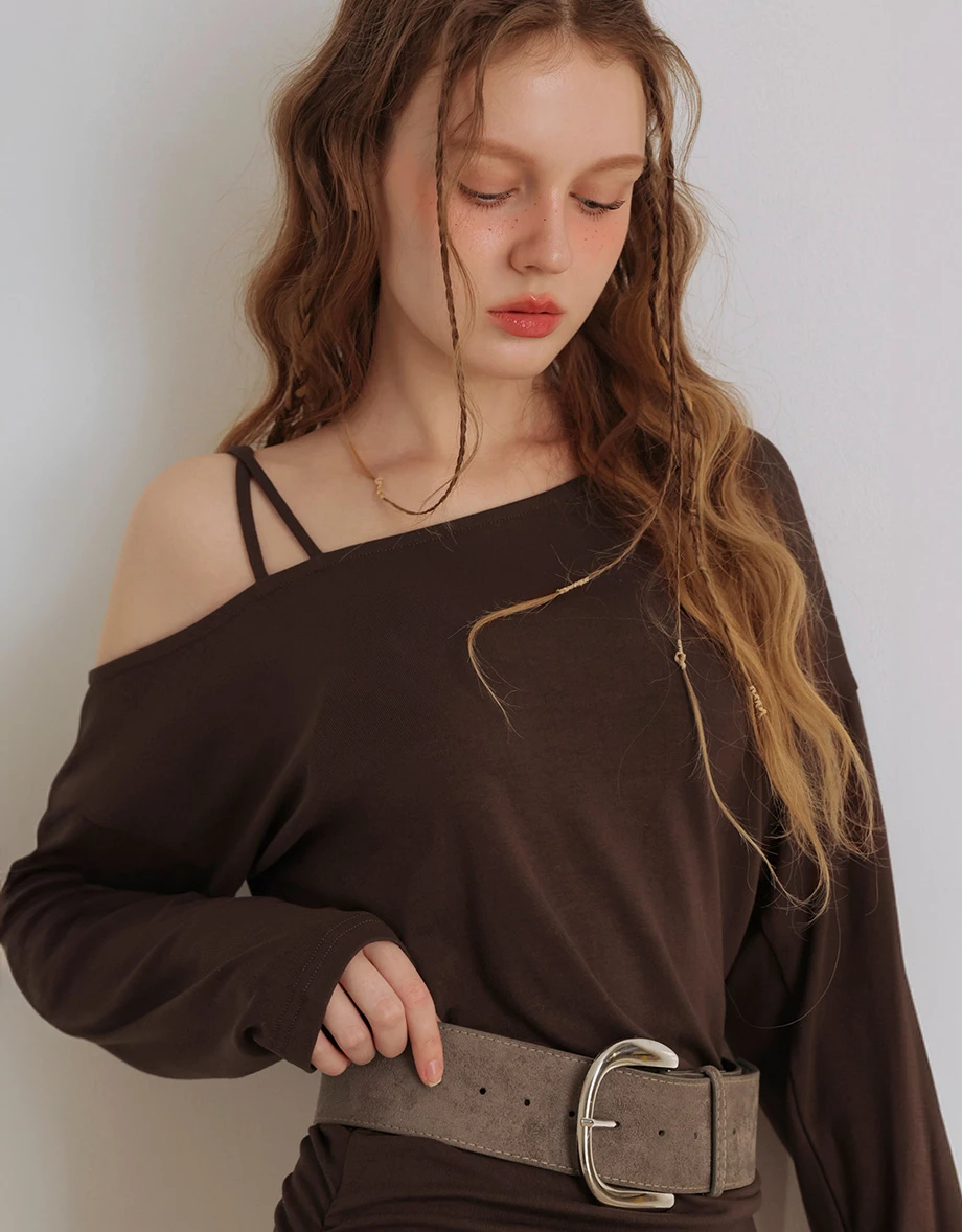 Asymmetric One Shoulder Ruched Bodycon Mini Dress (with Belt)