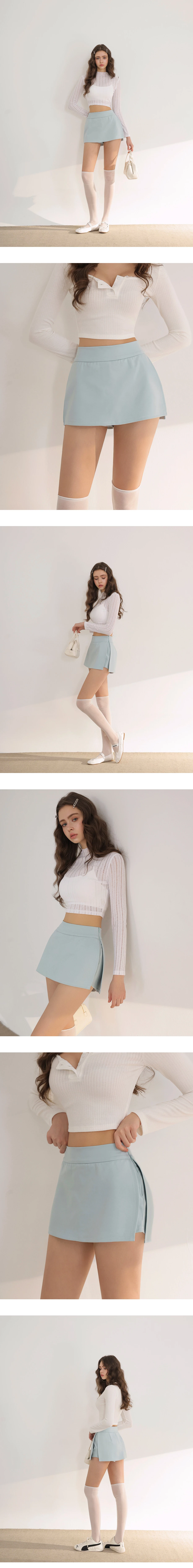 AIRY HOURGLASS Skort Fit Pinggang Rendah Warna Solid AIRY HOURGLASS Skort Fit Pinggang Rendah Warna Solid