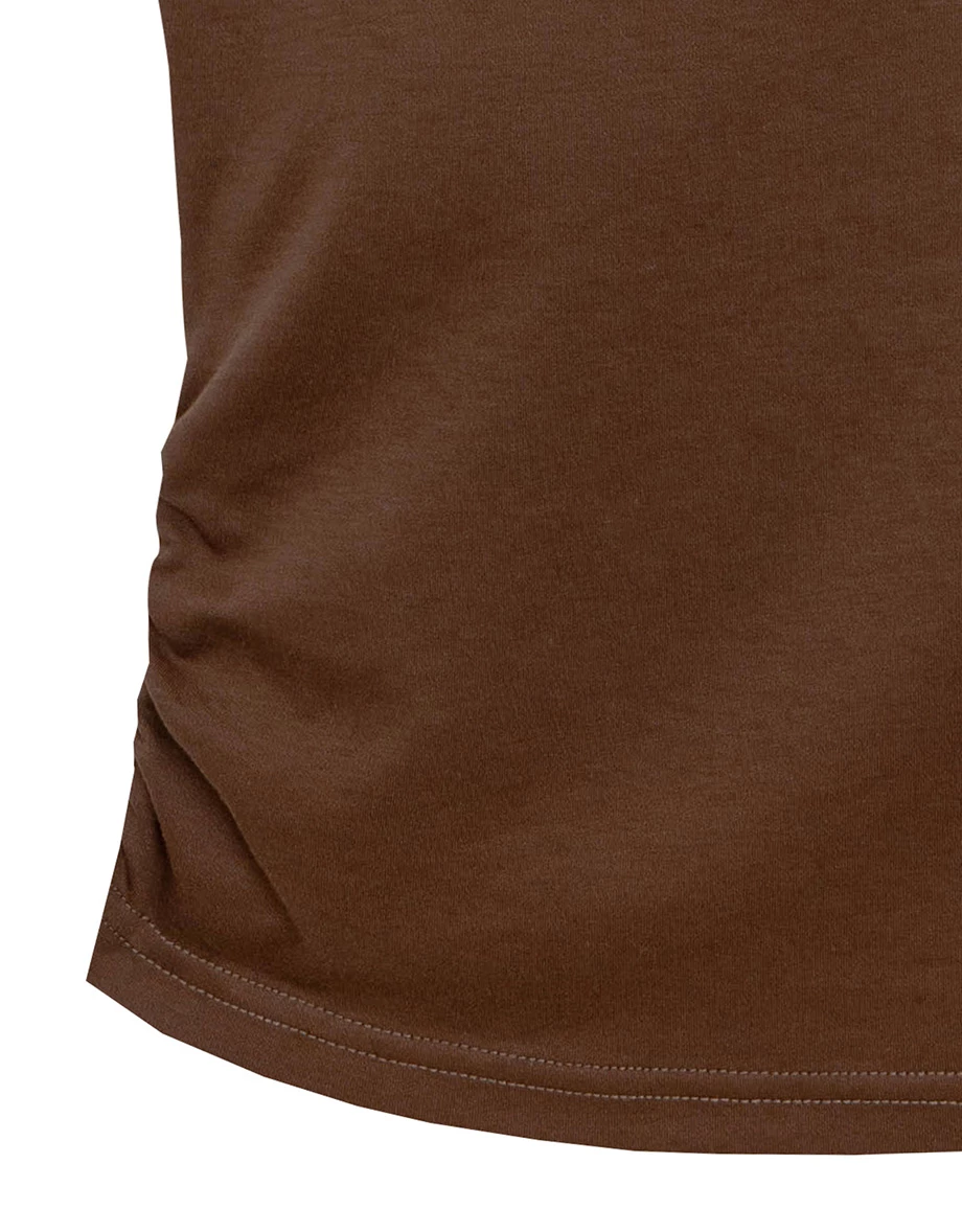 Square Neck Sleeveless Fitted Bra Top