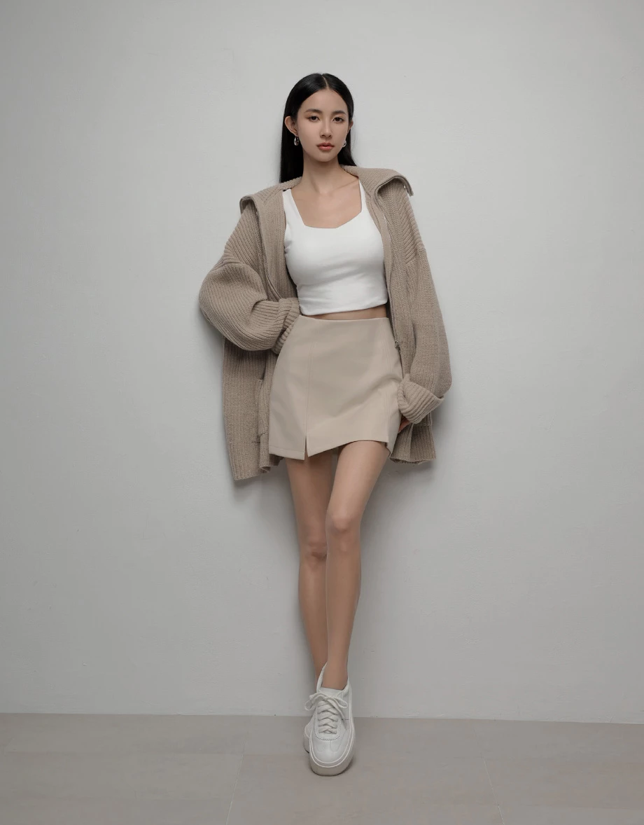 Square Neck Sleeveless Fitted Bra Top