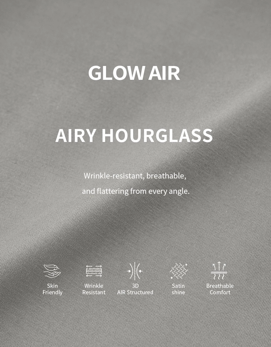 AIRY HOURGLASS Skirt Maxi Knit Pinggang Tinggi Hujung Kembang Gaya Minimalis