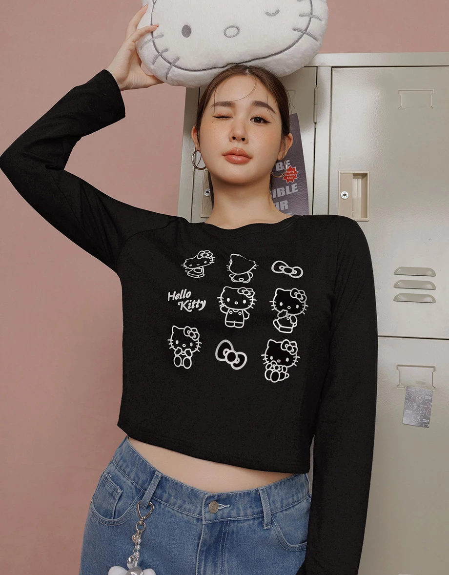 【SANRIO Collab】Sanrio Collaboration Character Long Sleeve Graphic Tee