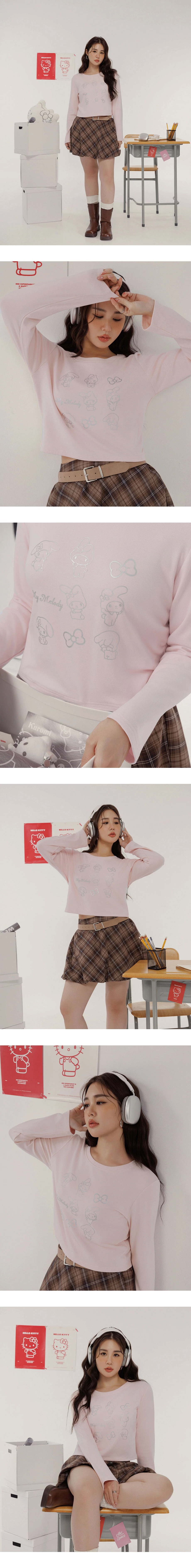 【SANRIO Collab】Sanrio Collaboration Character Long Sleeve Graphic Tee