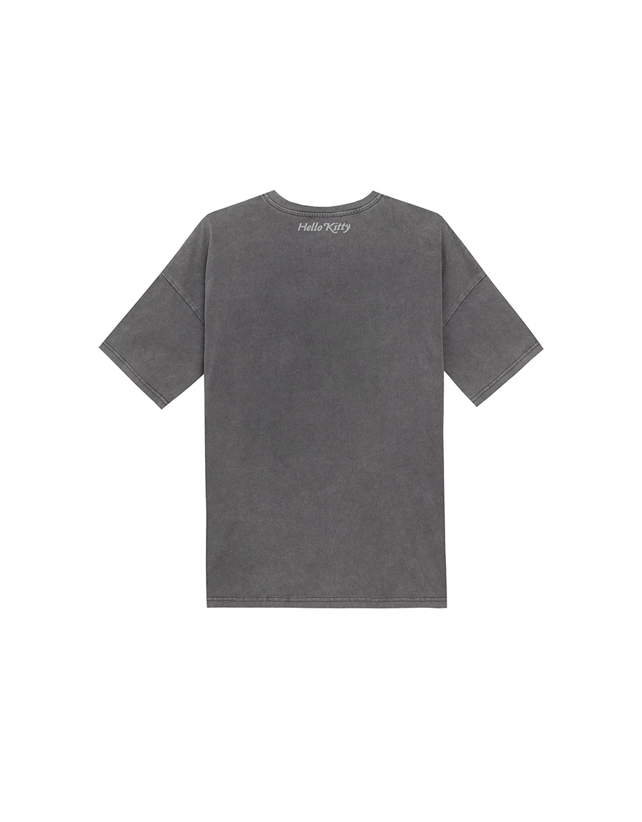 【SANRIO Collab】Hello Kitty Oversized Crew Neck Short Sleeve Graphic Tee (Unisex)