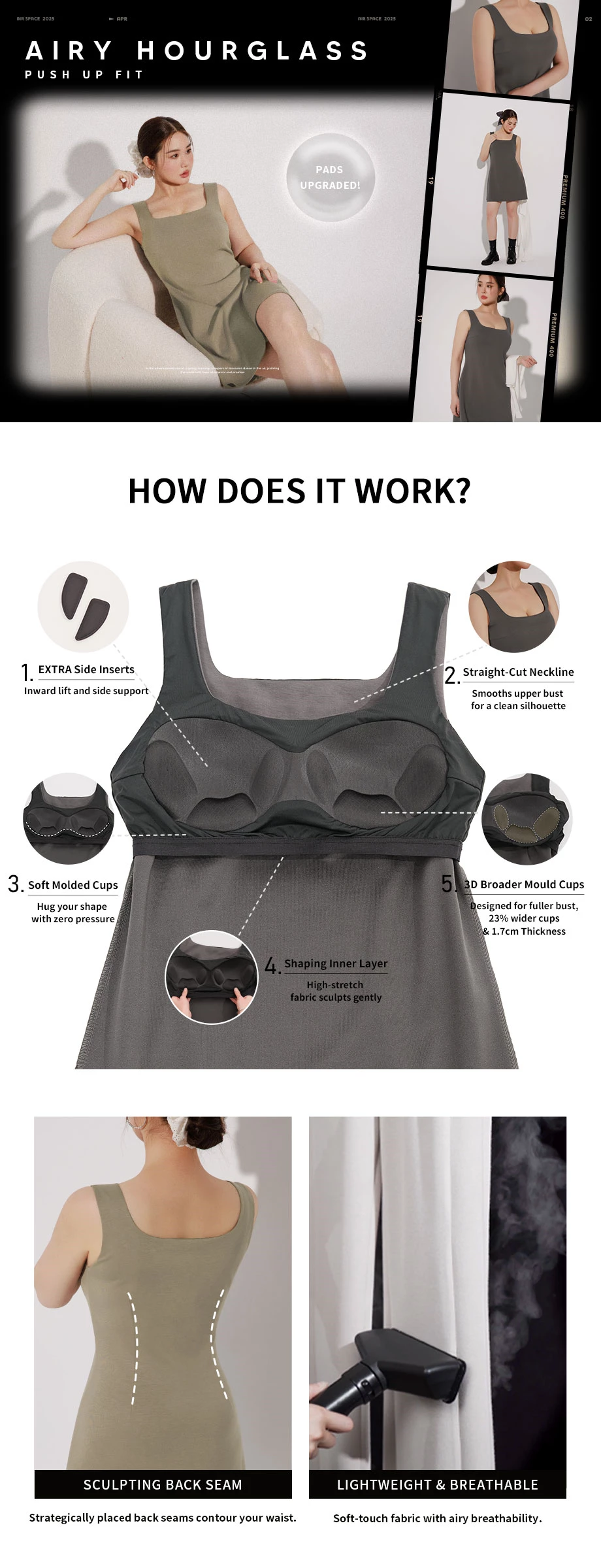 AIRY HOURGLASS Classic Square Neck Wide Strap Fitted Padded Mini Dress AIRY HOURGLASS Classic Square Neck Wide Strap Fitted Padded Mini Dress