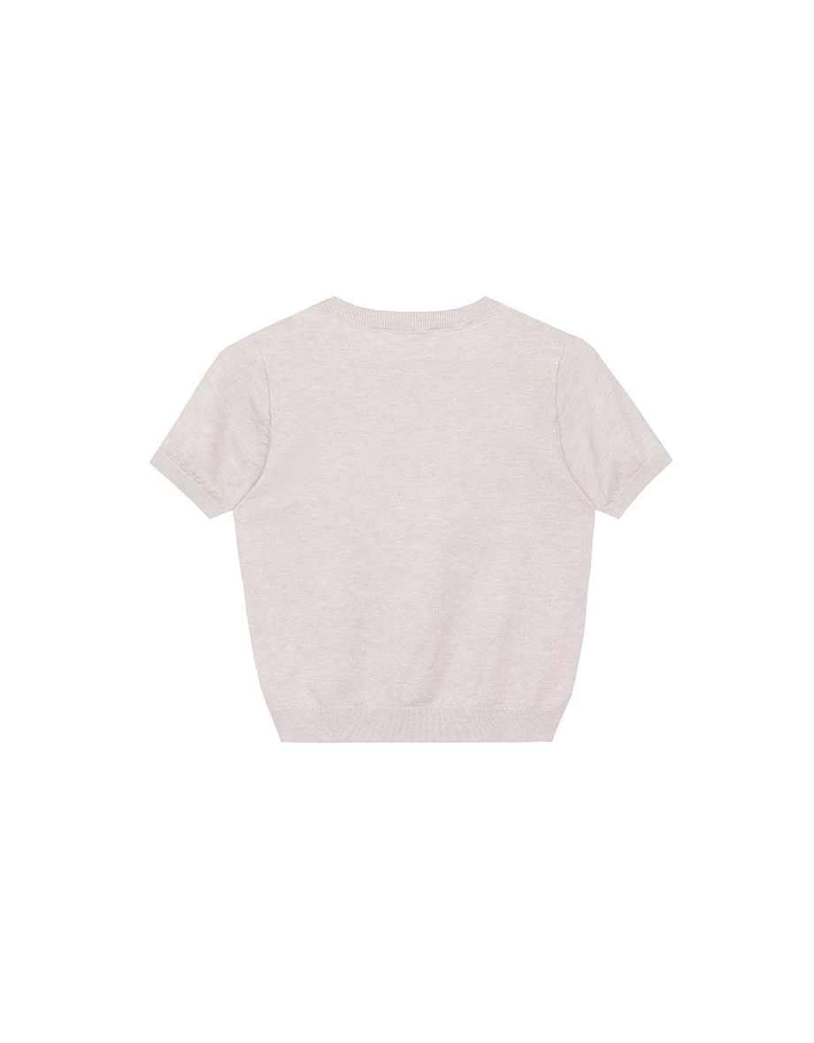【SANRIO Collab】Sanrio Collaboration Character Knit Short Sleeve Top