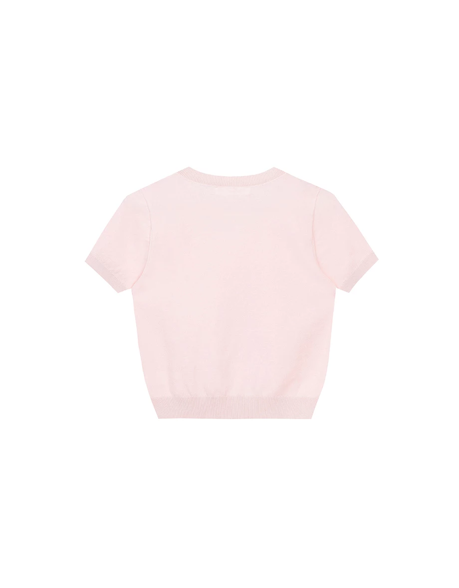 【SANRIO Collab】Sanrio Collaboration Character Knit Short Sleeve Top