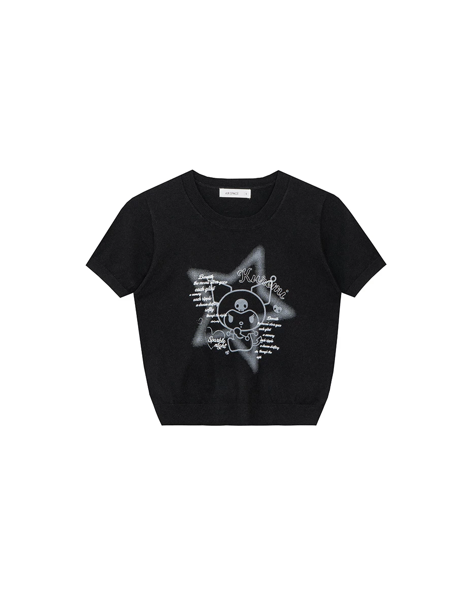 【SANRIO Collab】Sanrio Collaboration Character Knit Short Sleeve Top