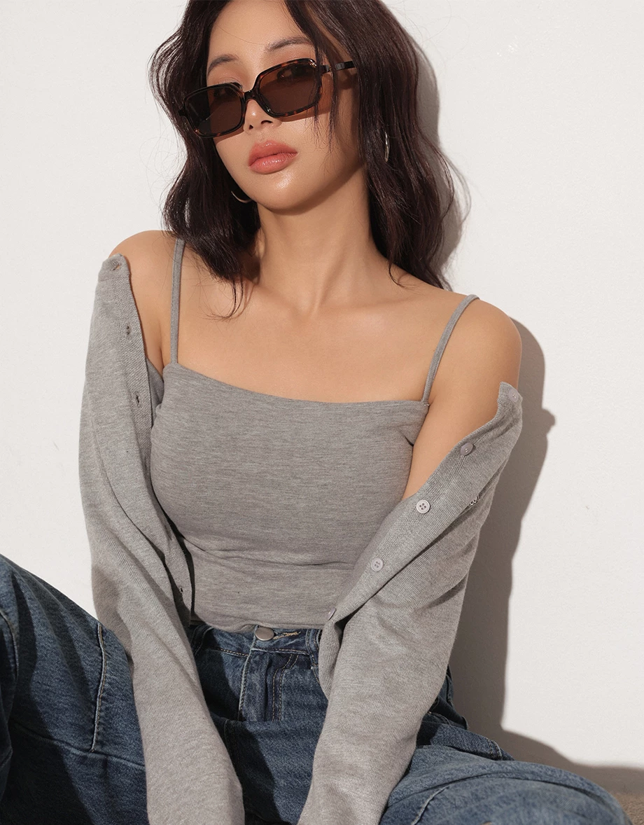 Heat Tech Collection Side Ruched Stretch Spaghetti Strap Padded Cami Bra Top Heat Tech Collection Side Ruched Stretch Spaghetti Strap Padded Cami Bra Top