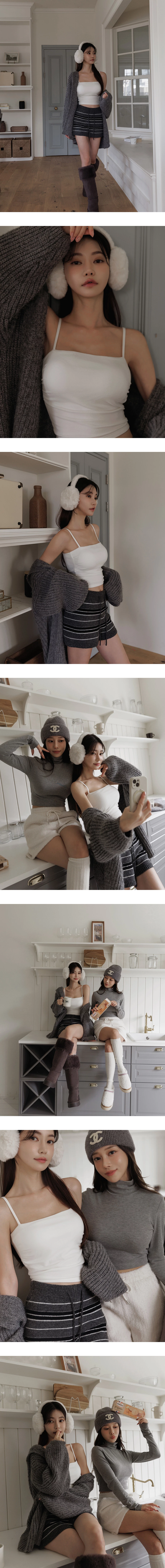 WARM↑UP薄感好身材 側抓皺平口細肩帶BRA TOP