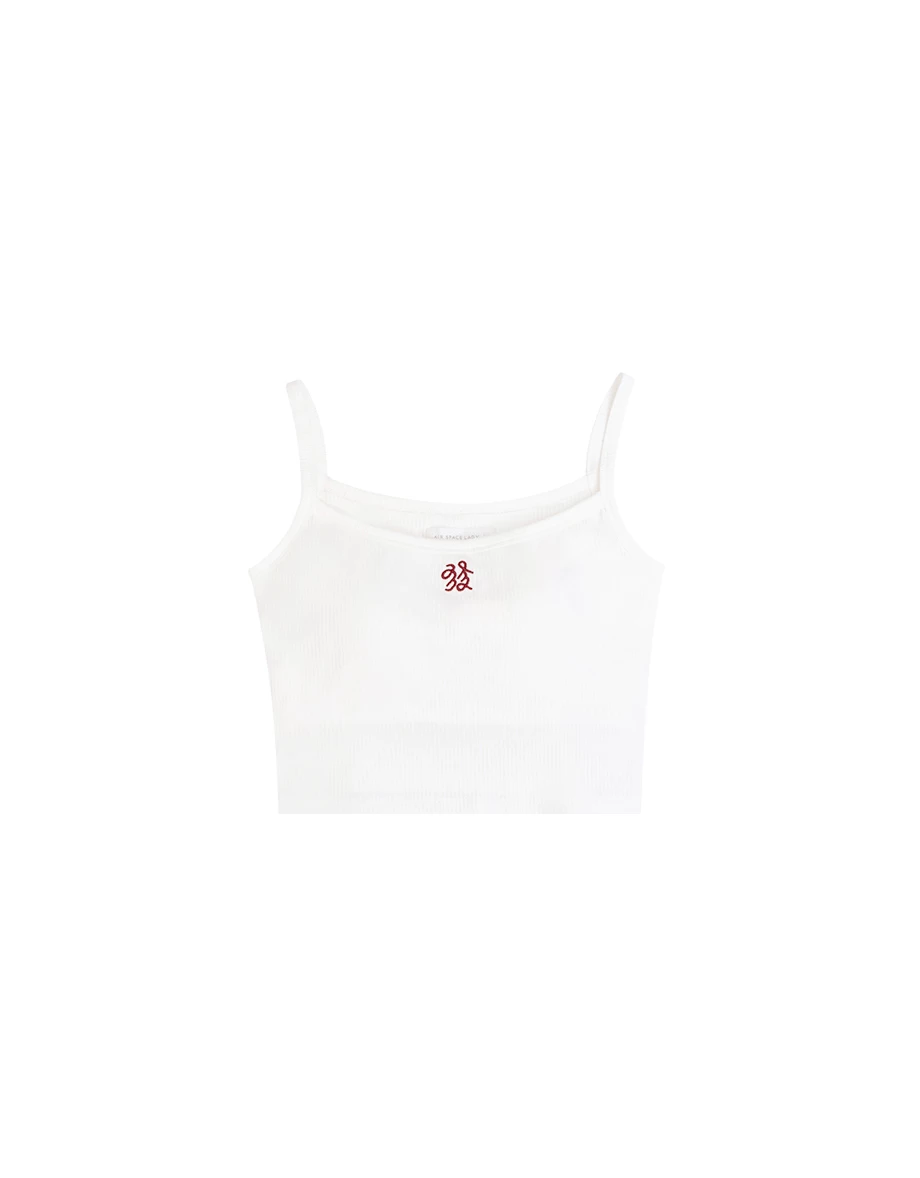 CNY Padded Bra Top Blesses Lucky Character Camisole