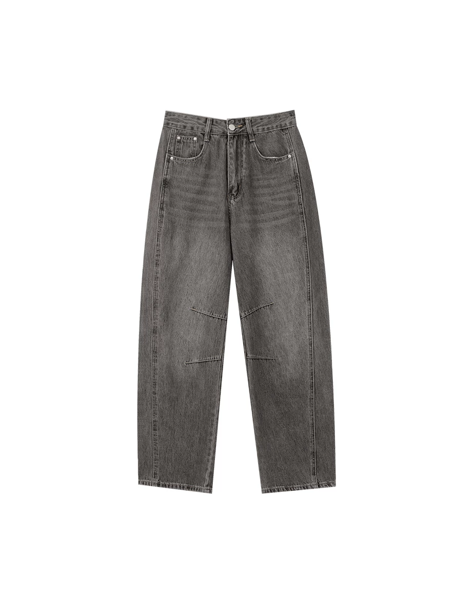 High Waist Casual Washed Wide Leg Jeans Denim Pants