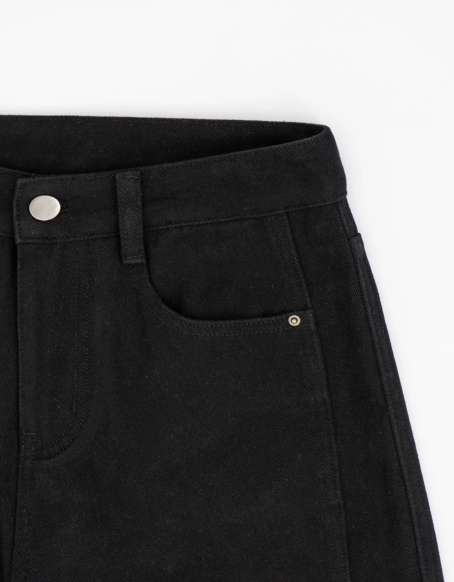 High Waist Casual Washed Wide Leg Jeans Denim Pants