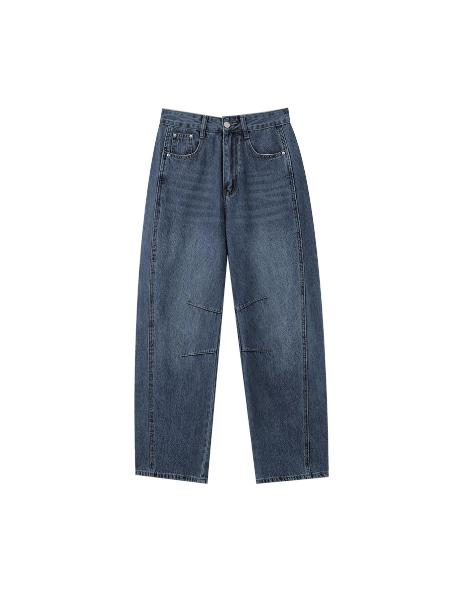 High Waist Casual Washed Wide Leg Jeans Denim Pants