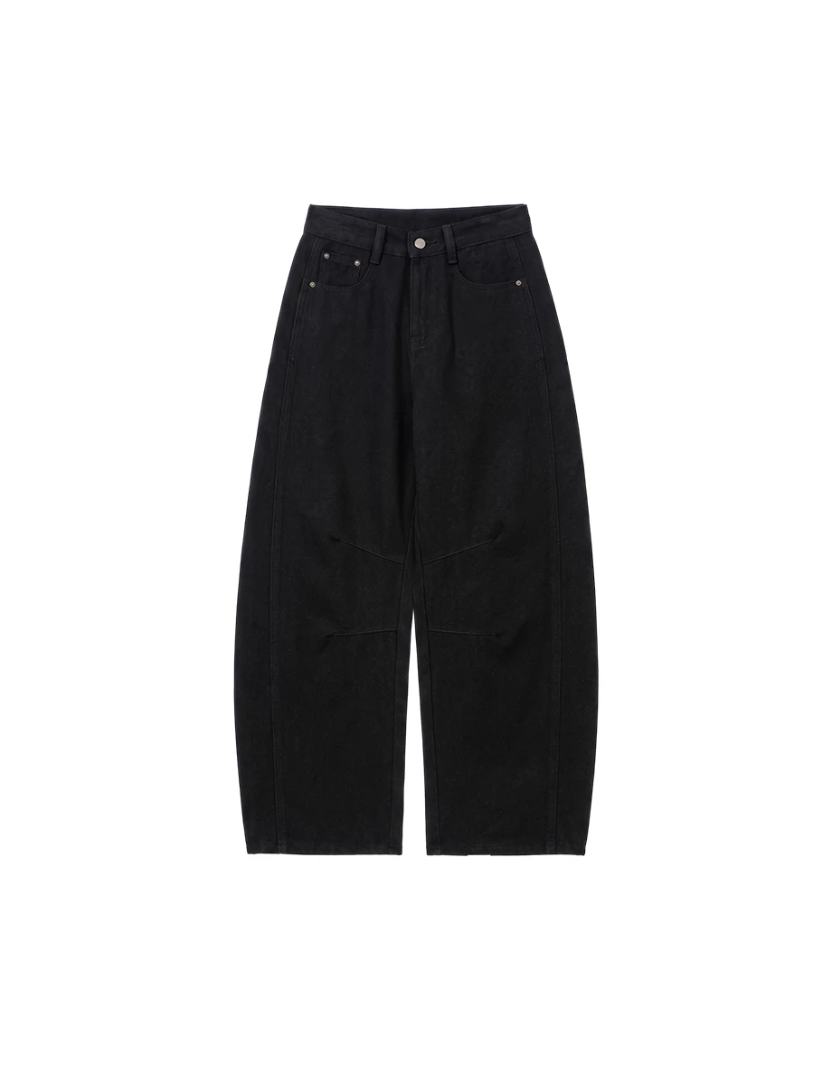 High Waist Casual Washed Wide Leg Jeans Denim Pants