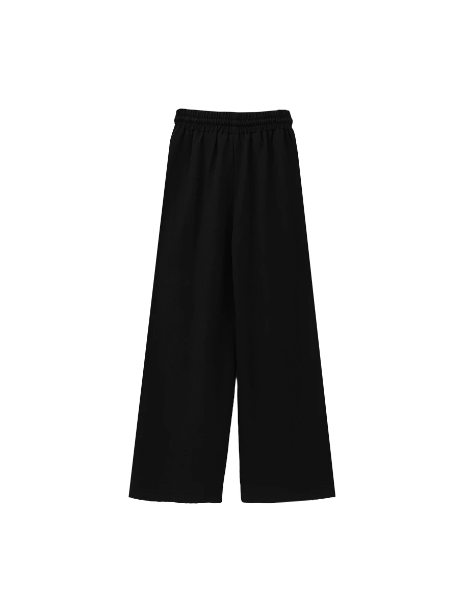 Adjustable Drawstring Waist Pleated Wide Leg Pants Adjustable Drawstring Waist Pleated Wide Leg Pants