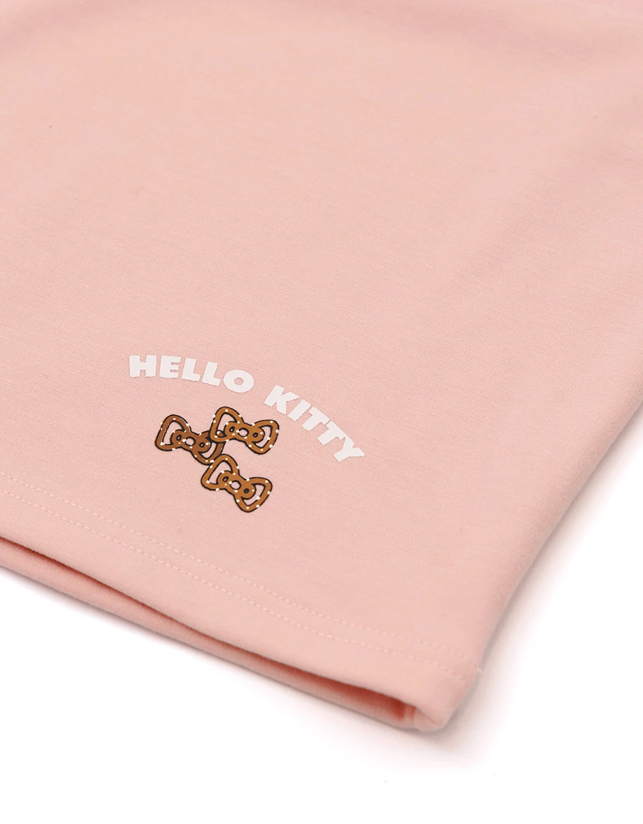 【Hello Kitty Collaboration】Classic Graphic Fitted Long Sleeve Top