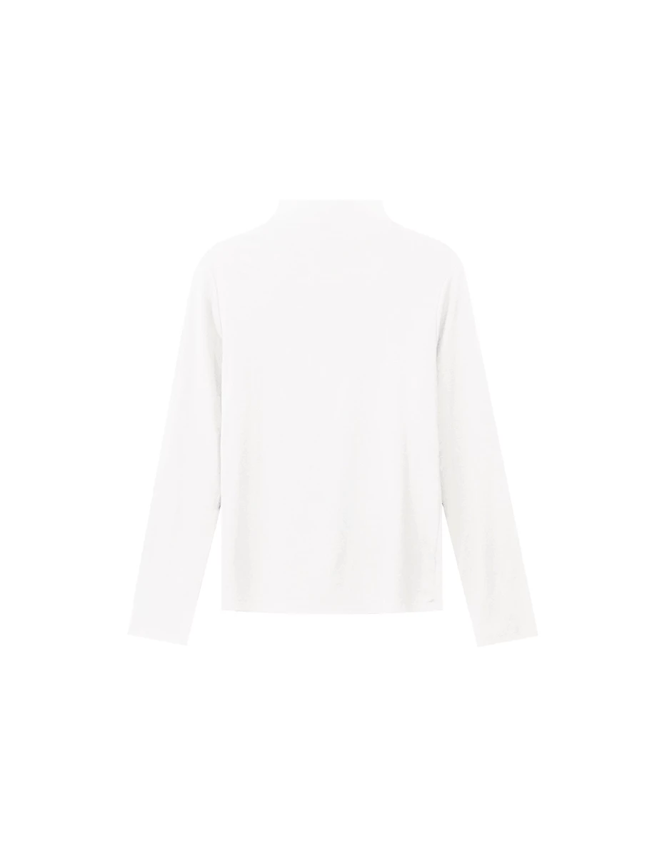 Basic Fitted Turtleneck Long Sleeve Top