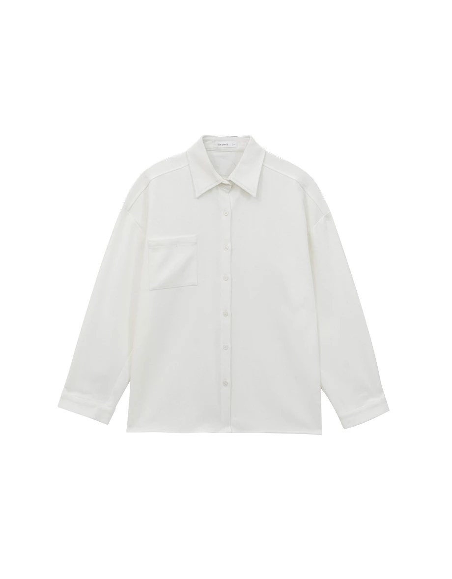 【Lyra & Toby】Character Patch Oversized Shirt Blouse