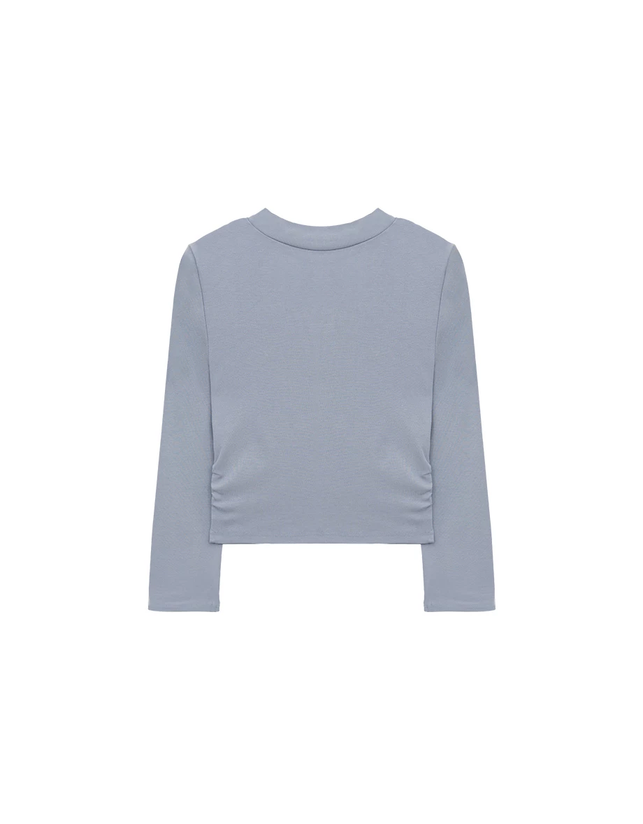 Asymmetric Cut Out Choker Neck Cropped Top