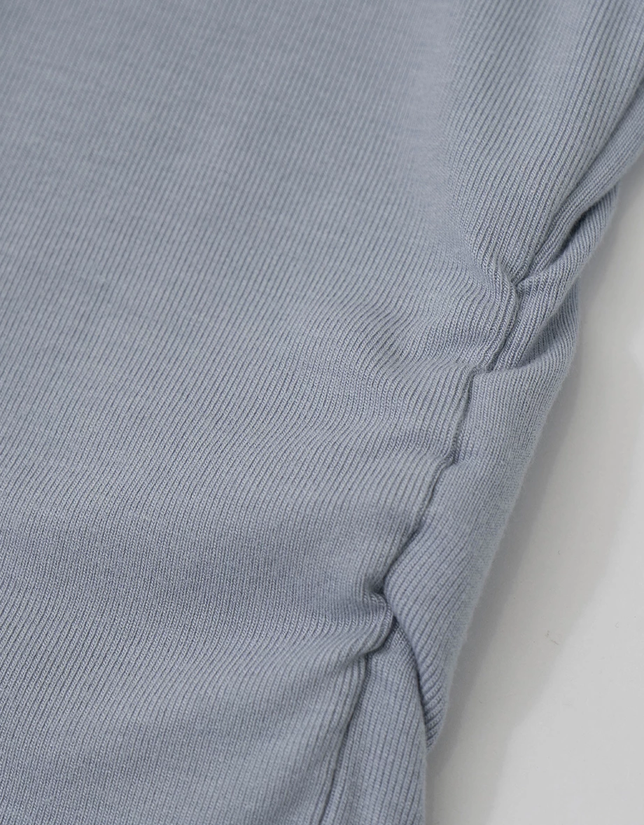 Asymmetric Cut Out Choker Neck Cropped Top