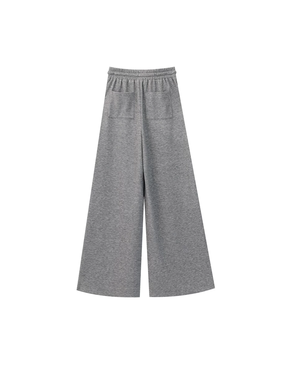 Soft Knit Drawstring Waist Wide Leg Lounge Pants Soft Knit Drawstring Waist Wide Leg Lounge Pants