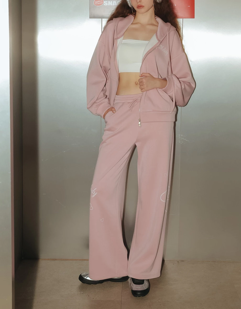 【SANRIO Collab】Sanrio Collaboration Character Printed Wide Leg Sweatpants