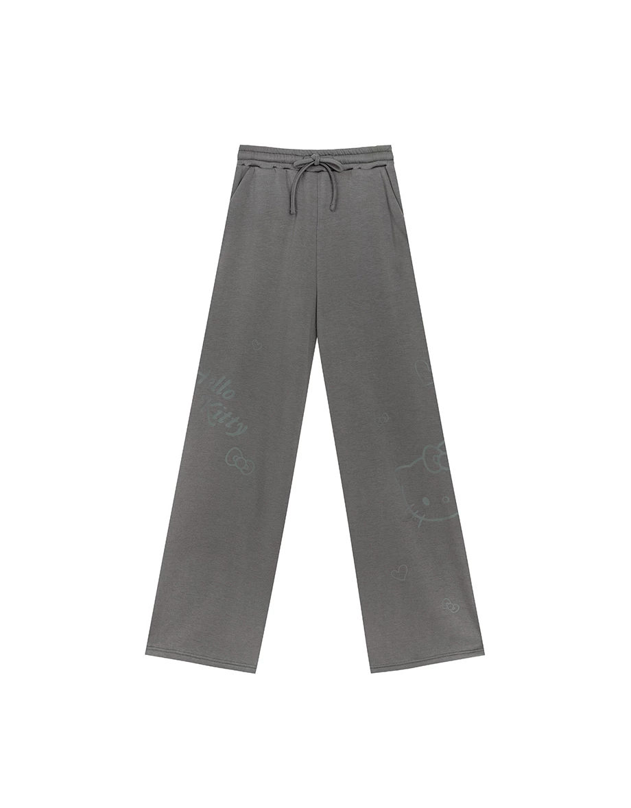 【SANRIO Collab】Sanrio Collaboration Character Printed Wide Leg Sweatpants