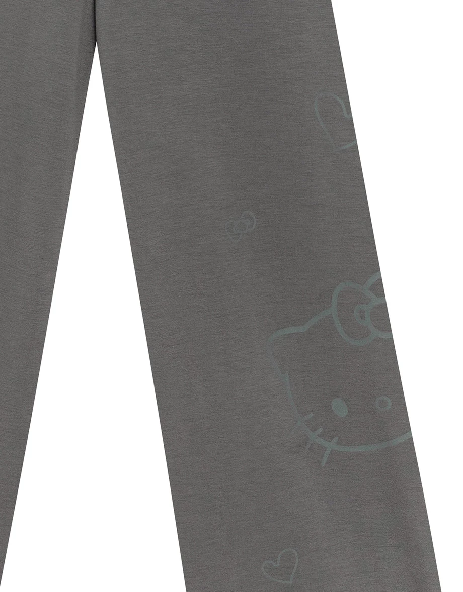 【SANRIO Collab】Sanrio Collaboration Character Printed Wide Leg Sweatpants