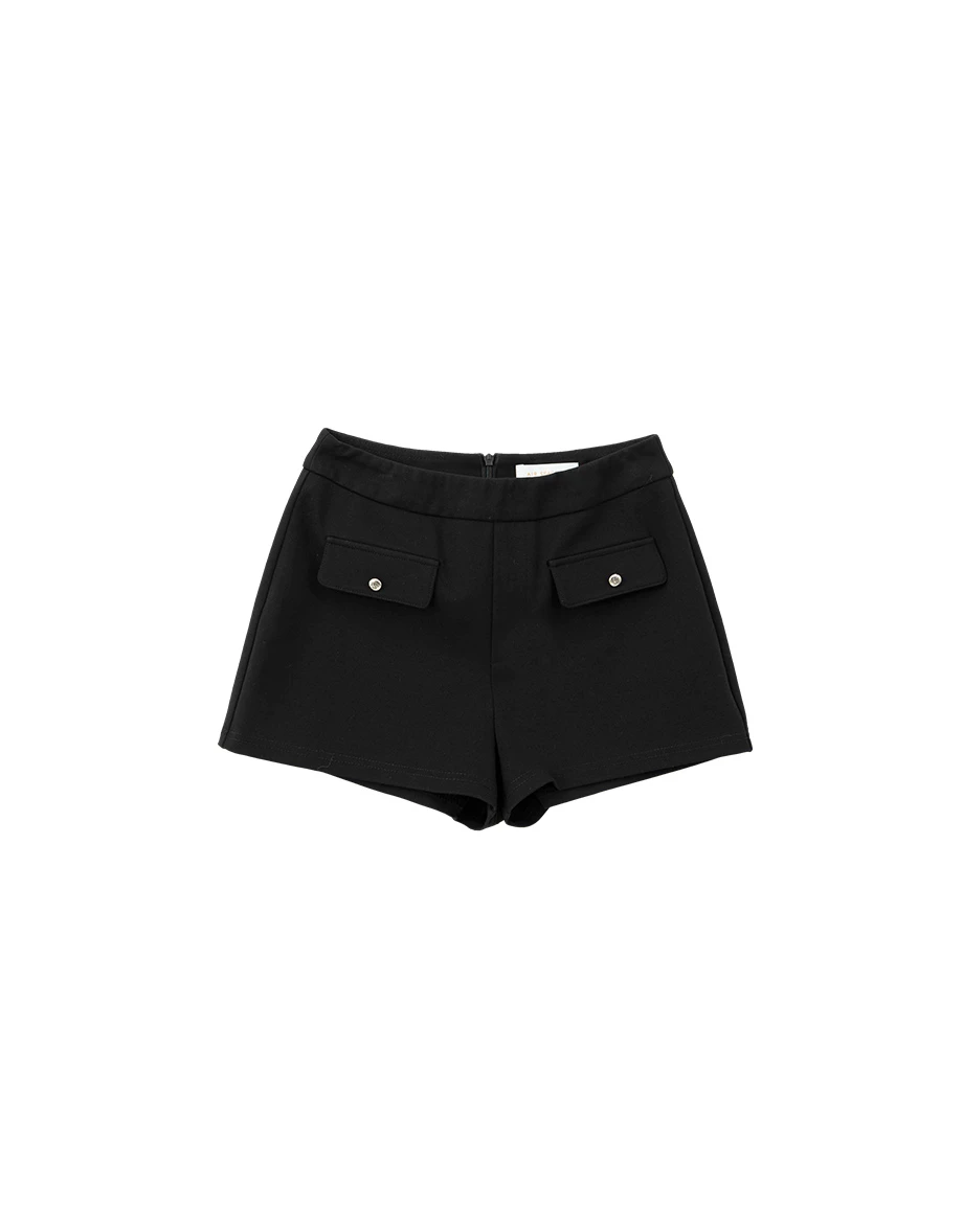 AIRY HOURGLASS Tailored High Waist Flap Pocket Shorts
