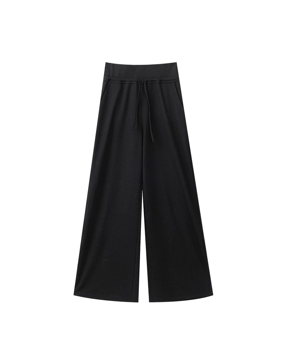 【Heat Tech】High Waisted Wide Leg Drawstring Soft Knit Lounge Pants