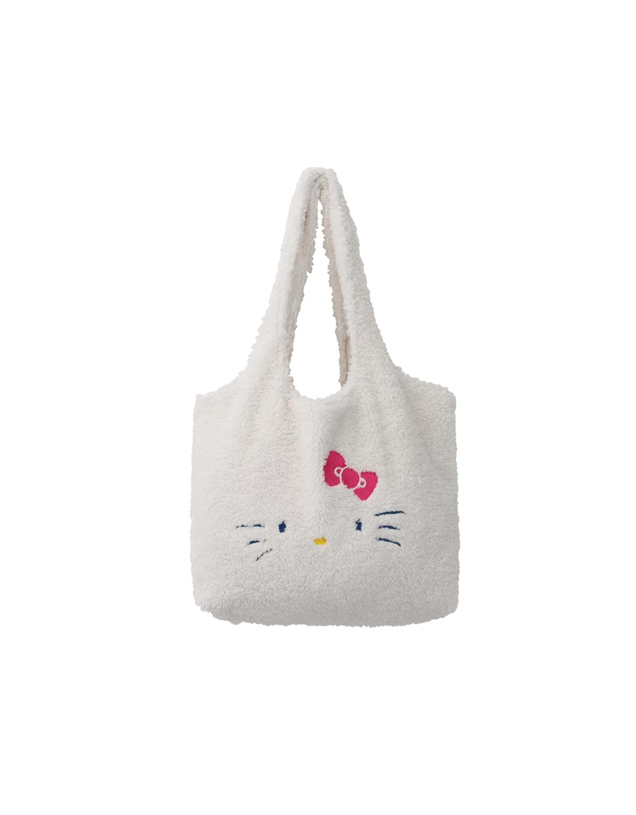【Hello Kitty Collaboration】Fluffy Plush Tote Bag