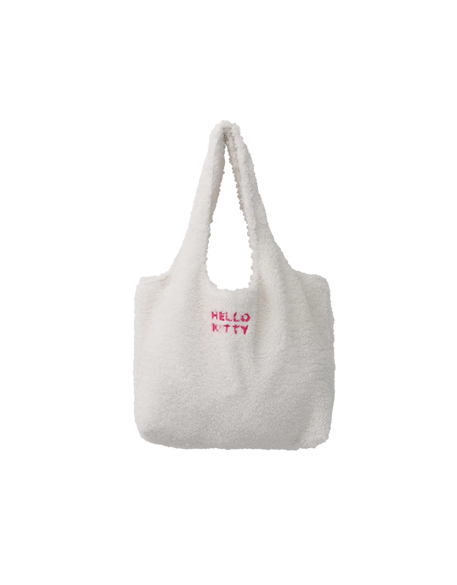 【Hello Kitty Collaboration】Fluffy Plush Tote Bag