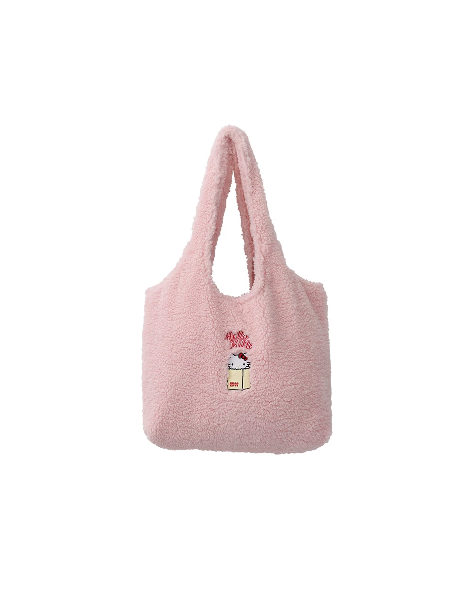 【Hello Kitty Collaboration】Fluffy Plush Tote Bag