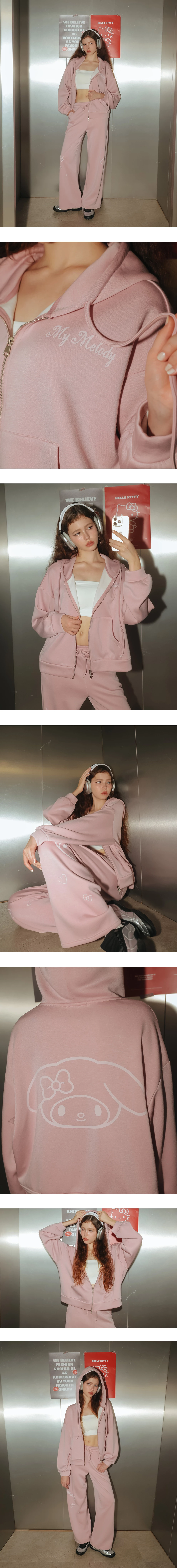 【SANRIO Collab】Sanrio Collaboration Character Zip Up Hoodie