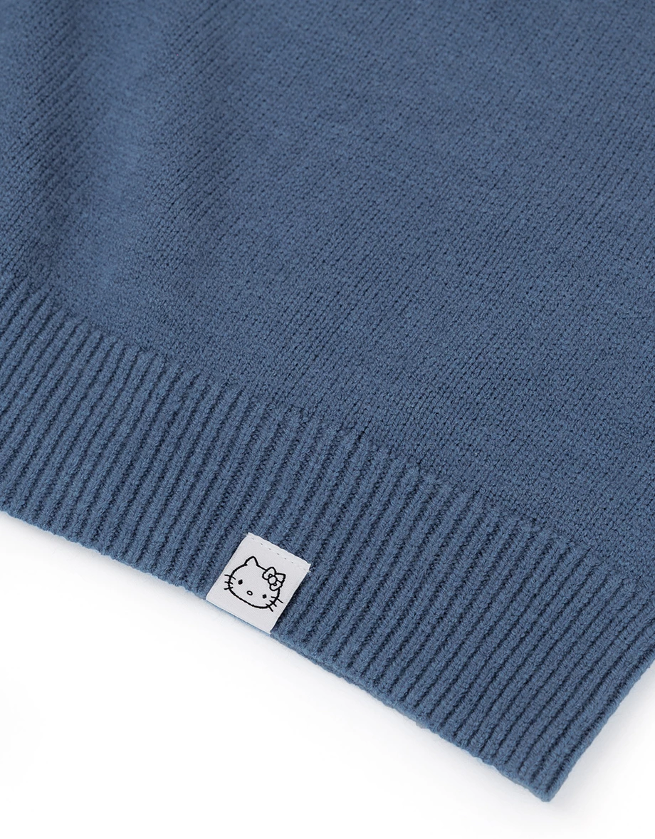 【Hello Kitty Collaboration】Relaxed Fit Pullover with Hello Kitty Outline Motif