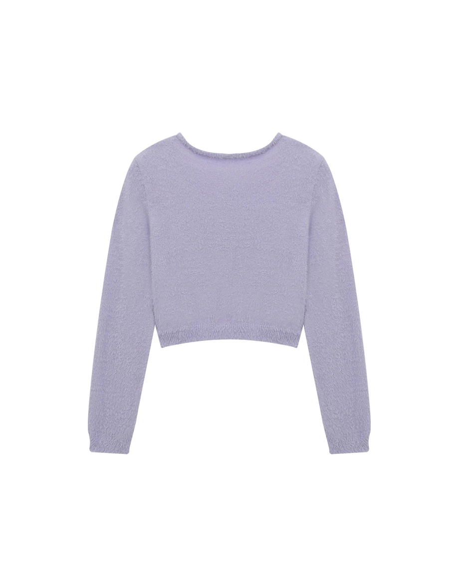 Soft Touch Heart Graphic Fuzzy Knit Sweater Soft Touch Heart Graphic Fuzzy Knit Sweater