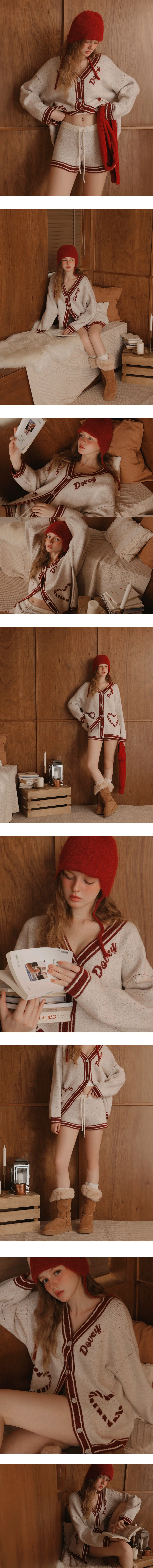 Contrast Trim Drawstring Waist Knit Lounge Shorts