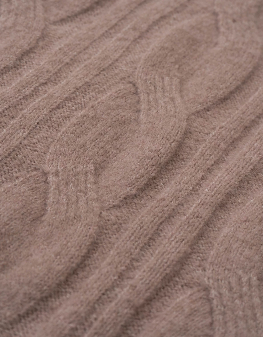 Ribbon Tie Cold Shoulder Cable Knit Longline Sweater