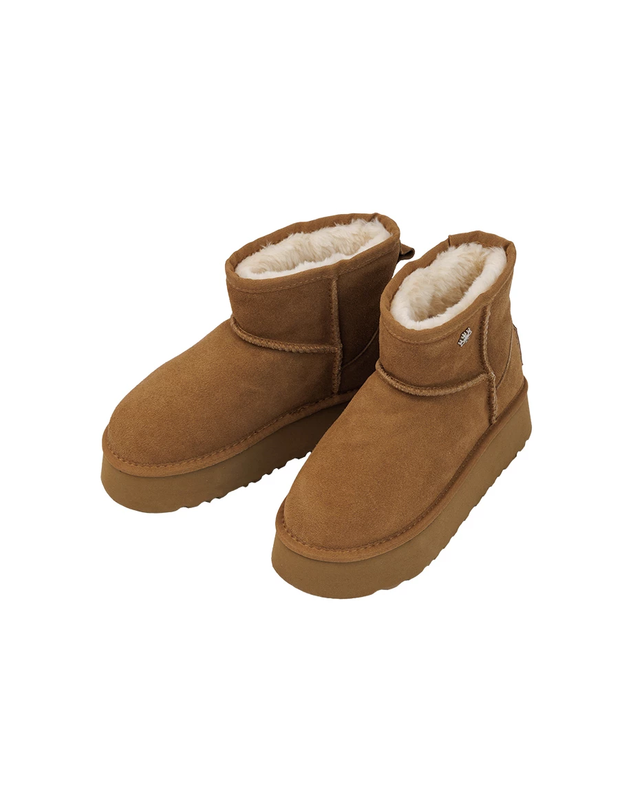 【DINOTAENG】Snowflake Platform Ankle Snow Boots ( Thick Sole Design) 【DINOTAENG】Snowflake Platform Ankle Snow Boots ( Thick Sole Design)