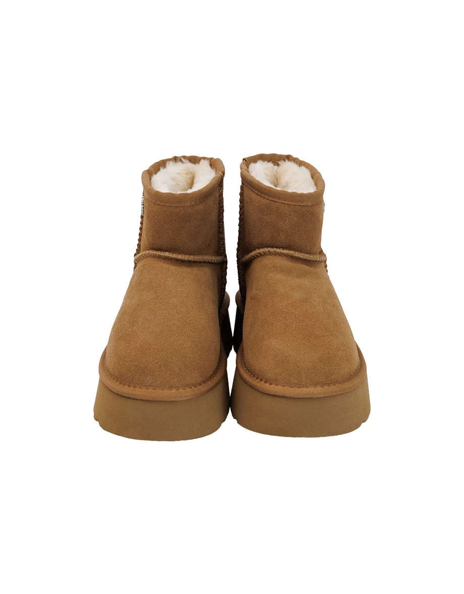 【DINOTAENG】Snowflake Platform Ankle Snow Boots ( Thick Sole Design) 【DINOTAENG】Snowflake Platform Ankle Snow Boots ( Thick Sole Design)