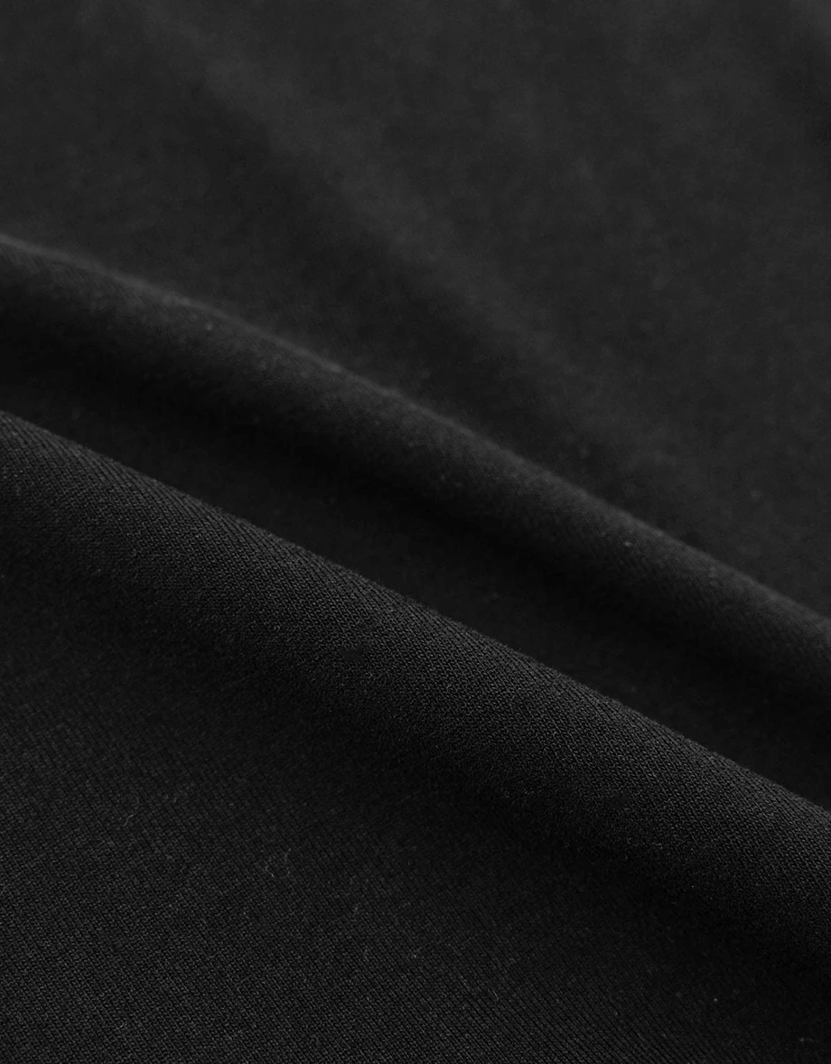 Heat Tech Plain Convertible Neckline Long Sleeve Top