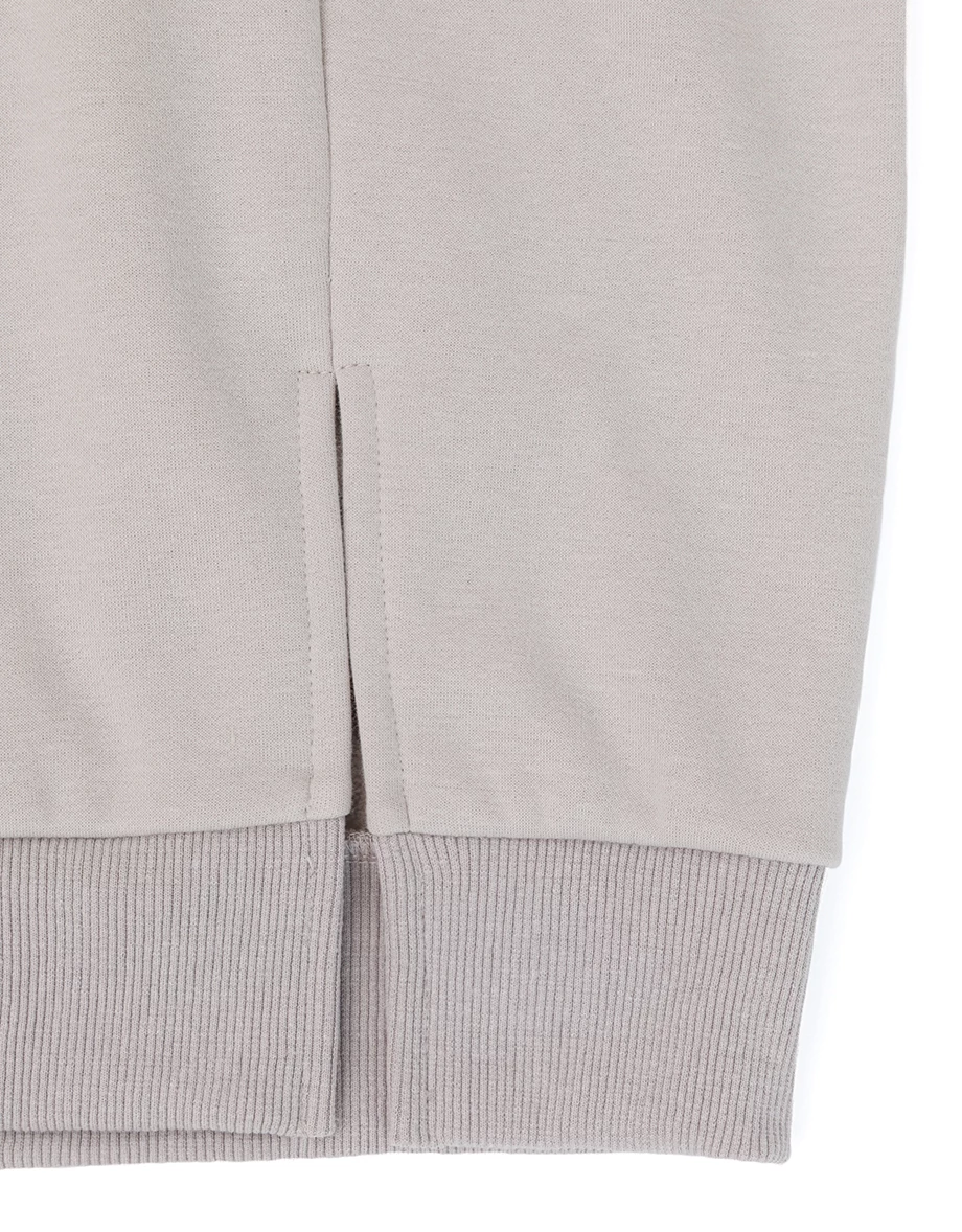 Embossed Logo Oversized Pullover Sweatshirt