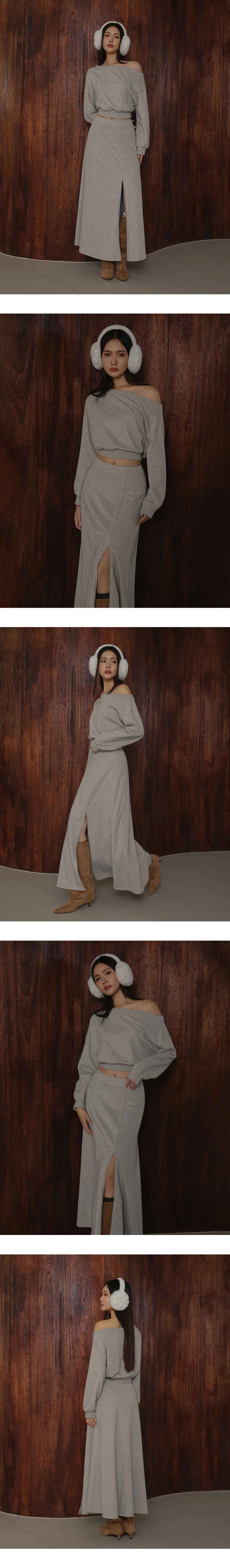 Asymmetric Off Shoulder Cropped Sweatshirt Asymmetric Off Shoulder Cropped Sweatshirt