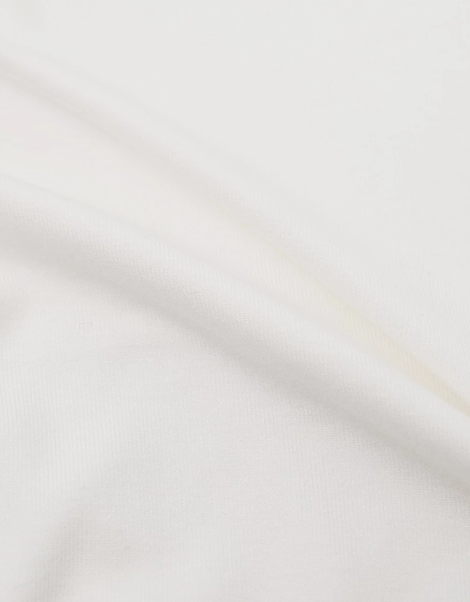 Asymmetric Draped Neckline Long Sleeve Crop Top with Shoulder Pads