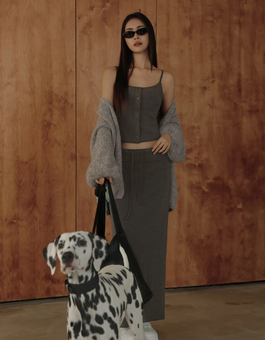 Spaghetti Strap Soft Knit Button Front Padded Camisole Top (Solid/Striped) Spaghetti Strap Soft Knit Button Front Padded Camisole Top (Solid/Striped)